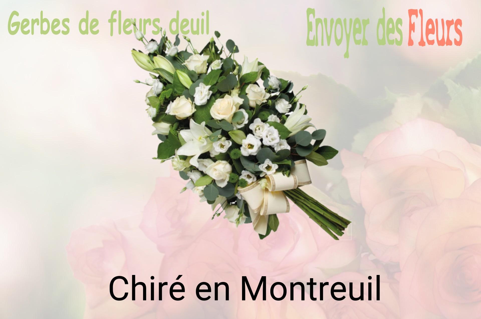 Gerbe de fleurs de deuil livrée à Chiré-en-Montreuil